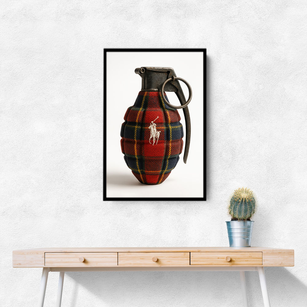 Ralph Lauren Fashion Inspired Grenade Wall Art   